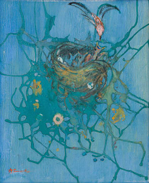 Alice Tennant; Chicks in a Nest