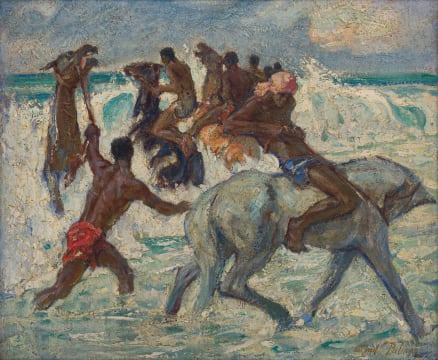 Alfred Palmer; Racehorses on Durban Beach
