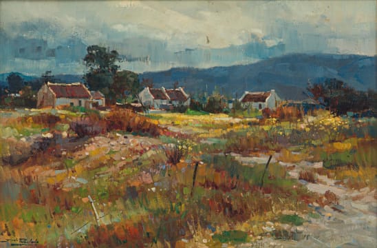 Dino Paravano; Houses in a Landscape