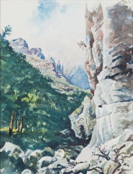 Fred F Bauer; Cliff Face