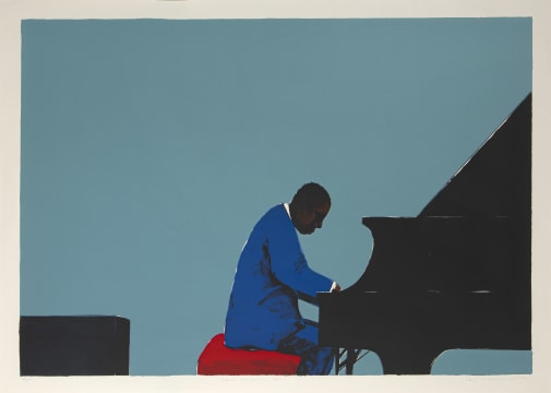 Sam Nhlengethwa; Inspired by Abdullah Ibrahim
