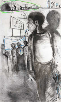 Nelson Makamo; Figural Study