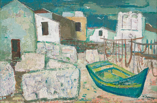 Alfred Krenz; A Mediterranean Harbour