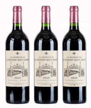 La Chapelle de La Mission Haut-Brion; Pessac-Léognan; 2010; 3 (1 x 3); 750ml