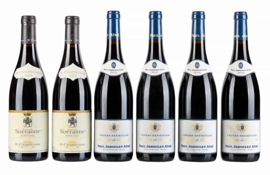 Rhône Collection; Crozes-Hermitage; 2001, 2006 - 2008, 2010; 12 (1 x 12); 750ml, 1500ml