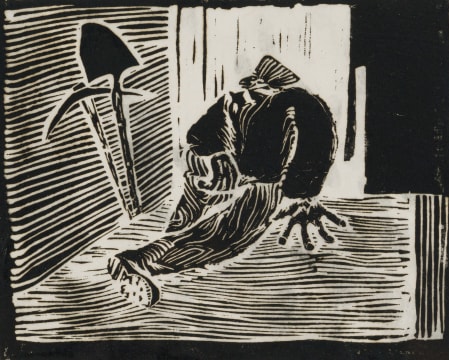 Dan Rakgoathe; Resting Labourer