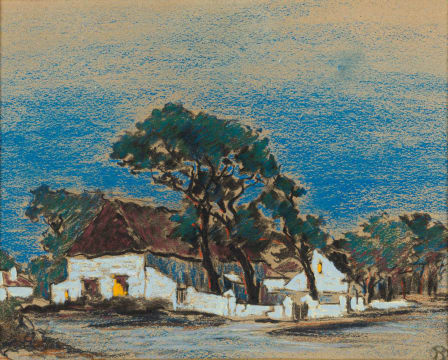 Nita Spilhaus; House and Trees