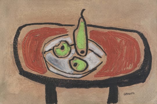 Charles Gassner; Still Life with Pear