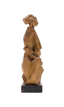 Zoltan Borbereki; Seated Woman