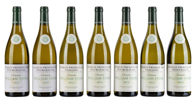 William Fèvre; Fourchame, Montmains, Vaillons; 2011, 2014; 7 (1 x 7); 750ml