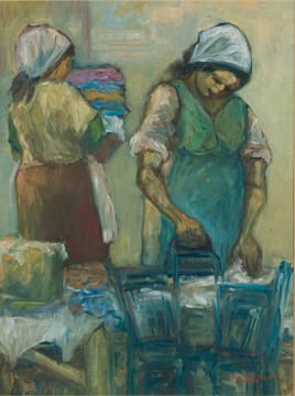 Amos Langdown; Women Doing Laundry