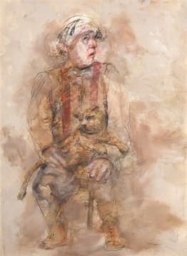 Karin Jaroszynska; Man with Cat