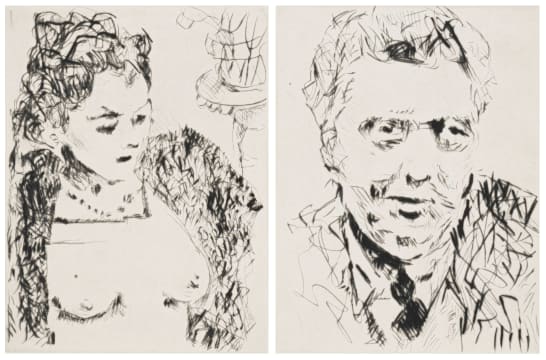William Kentridge; Lulu 2, Alban 4, two
