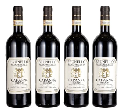 Capanna; Brunello di Montalcino Riserva; 2007; 4 (1 x 4); 750ml