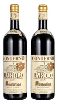 Giacomo Conterno; Barolo Riserva Monfortino; 1998; 2 (1 x 2); 750ml