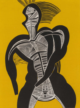 Cecil Skotnes; Warrior on Yellow