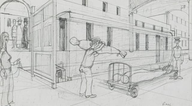 Fred Page; Sketch for the Phantom Pass