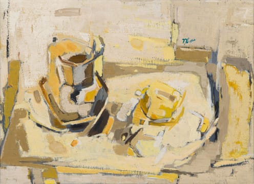Nel Erasmus; Still Life with Yellow Jug