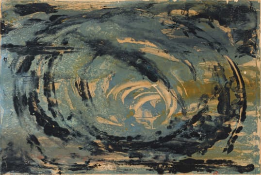 Cecil Higgs; Circular Blue Abstract