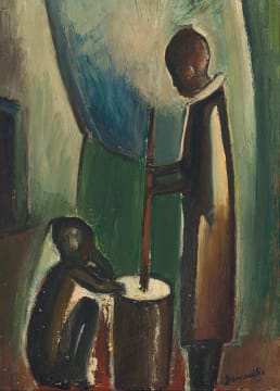 Pranas Domsaitis; Stamping Maize