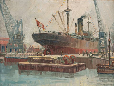 Nils Andersen; Harbour Scene