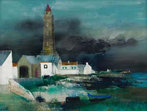 Pierre Jutand; Lighthouse and Houses