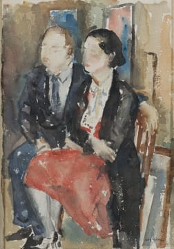 Wolf Kibel; Seated Couple
