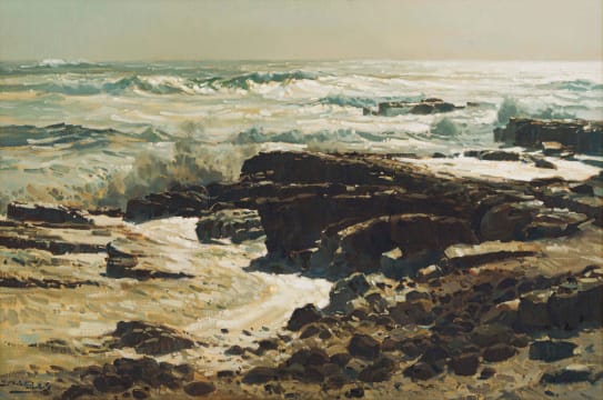 Dino Paravano; Rocky Beach Scene