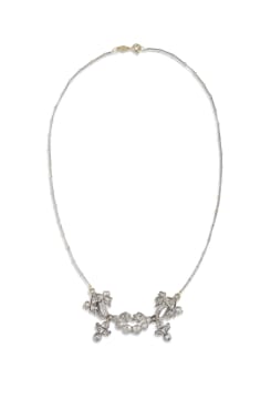 Rose gold and white gold necklace Clearance