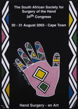 Esther Mahlangu; Hand Surgery - an Art Poster