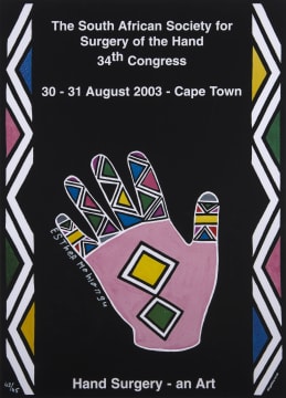 Esther Mahlangu; Hand Surgery – An Art Poster