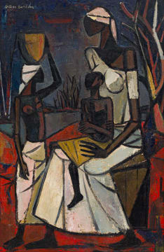 Maurice van Essche; African Woman and Children; Belgian Congo