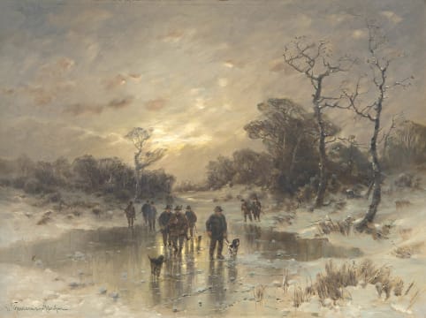 Desiré Thomassin; Winter Hunting Party