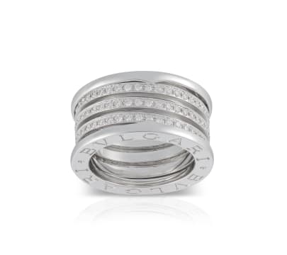 18k white gold and diamond B.Zero1 collection ring, Bulgari