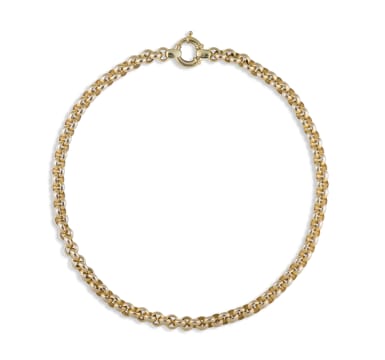 9k yellow gold belcher chain