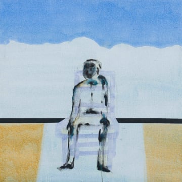 Robert Hodgins; Seated Figure: Landscape