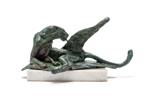 Dylan Lewis; Grooming Leopard Maquette I (S104)