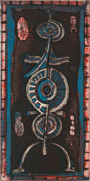 Dirk Meerkotter; Abstract in Black, Blue and Red