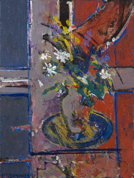 Henry Symonds; Abstract Flowers in a Vase