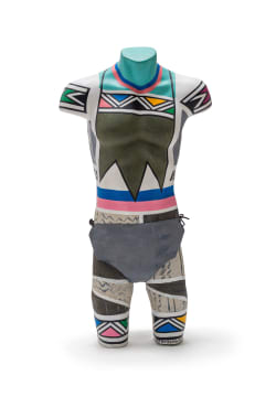 Esther Mahlangu; Untitled (Male Torso)