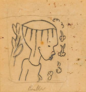 Alexis Preller; Broken Head, sketch