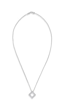 18k white gold and diamond pendant