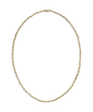 9k yellow gold paperclip-link chain