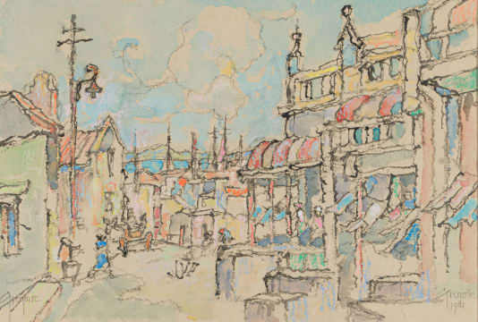 Gregoire Boonzaier; Street Scene