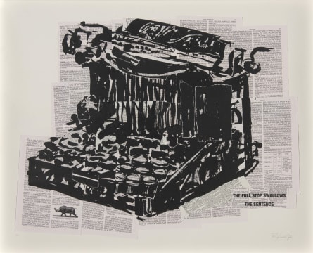 William Kentridge; The Full Stop Swallows the Sentence