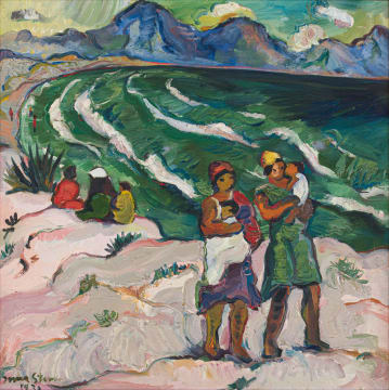 Irma Stern; Figures on a Beach