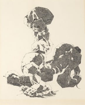 Leonard Matsoso; Figures in Landscape