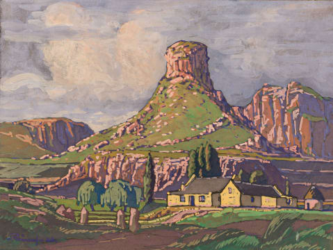 Jacob Hendrik Pierneef; Landscape, Eastern Free State