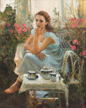 Mari Vermeulen-Breedt; Pensive in the Sunroom, Melrose House