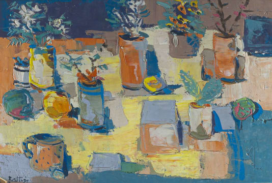 Walter Battiss; Still Life with Succulents